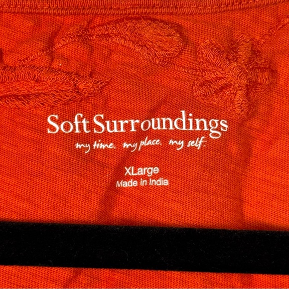 Soft Surroundings Orange Sleeveless Tank Top Womens Size XL - Picture 3 of 5